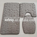 modern design microfiber bathroom mat set